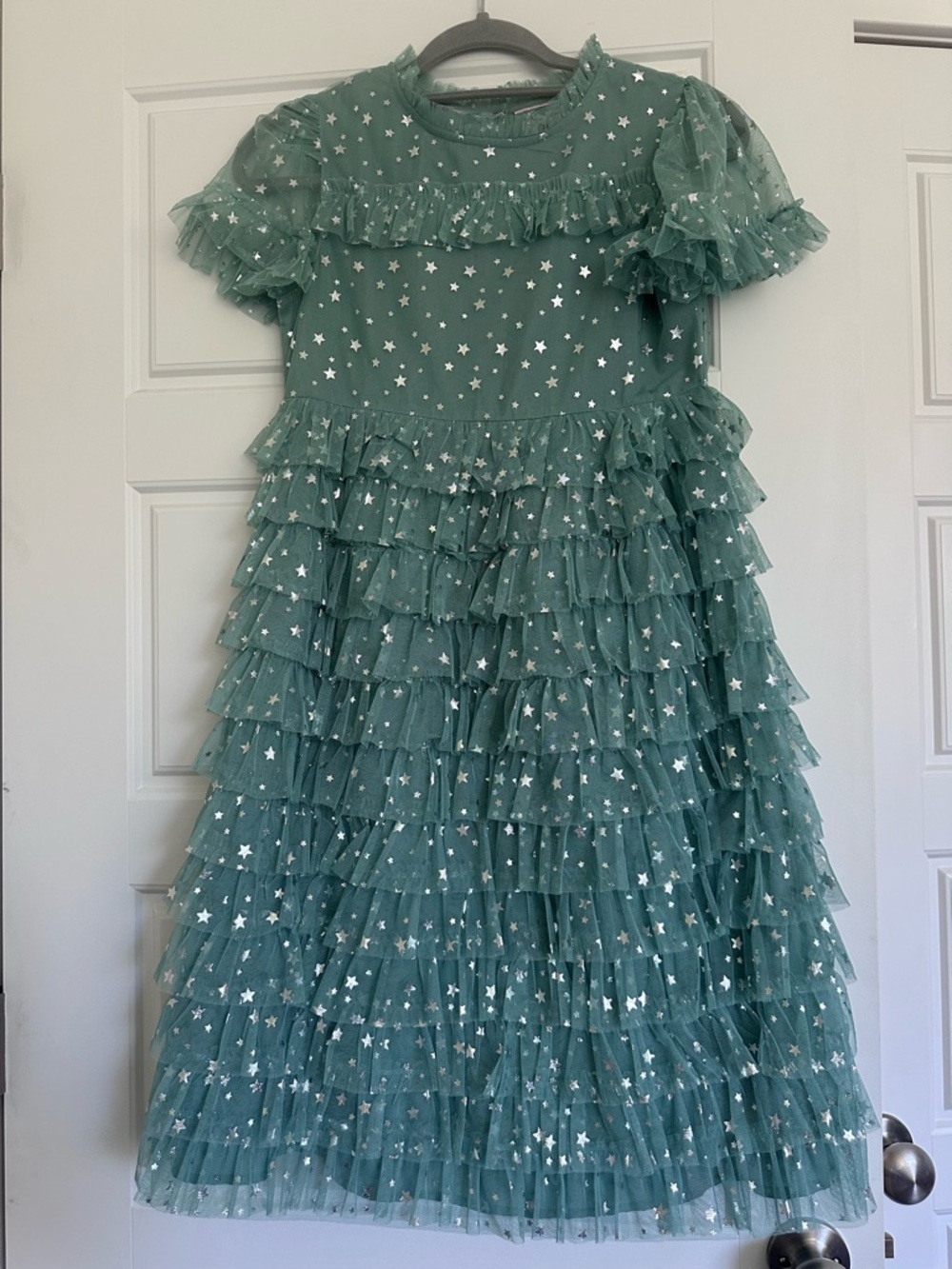 Mini Boden - Green Star Dress